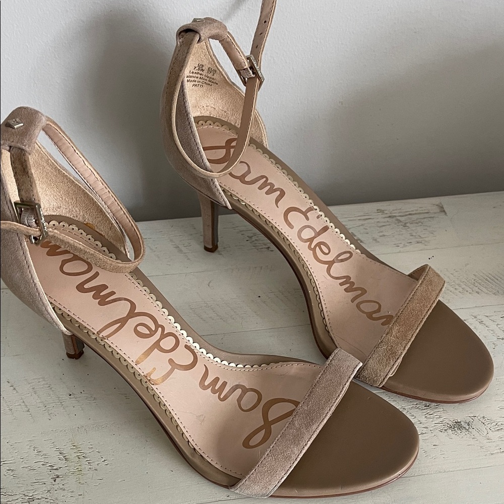 Sam Edelman Beige Strappy Heels